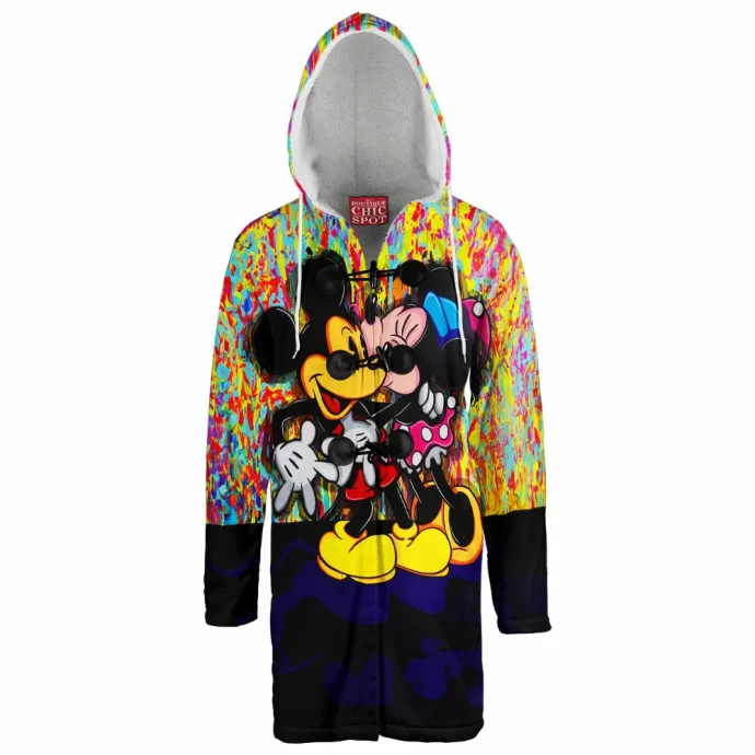 Mickey Mouse Minnie Mouse Hooded Cloak Coat