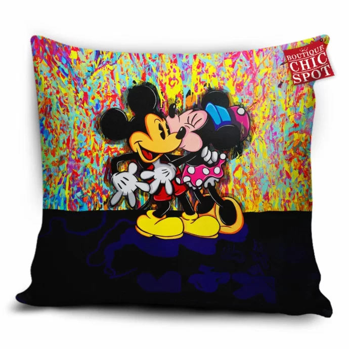 Mickey Mouse Minnie Mouse Pillow Cover