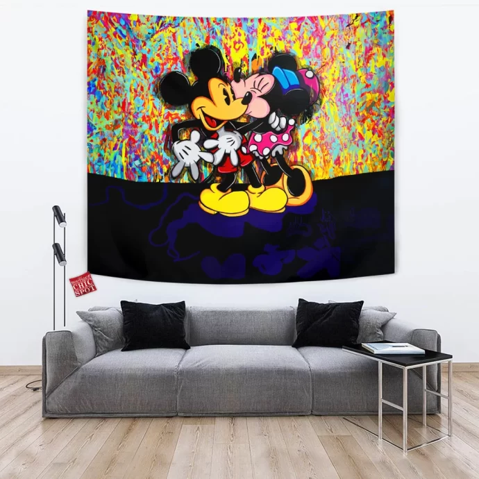 Mickey Mouse Minnie Mouse Tapestry