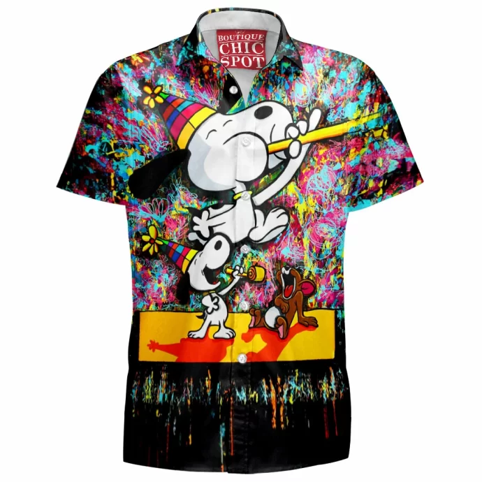 Snoopy Jerry Mouse Hawaiian Shirt