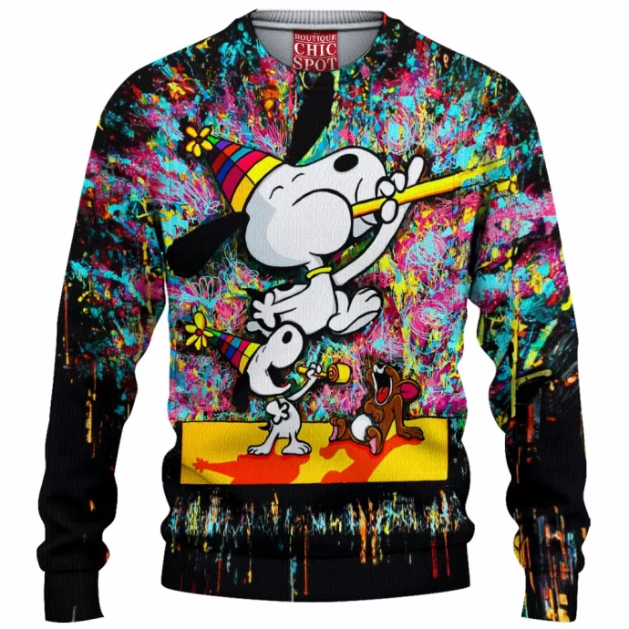 Snoopy Jerry Mouse Knitted Sweater