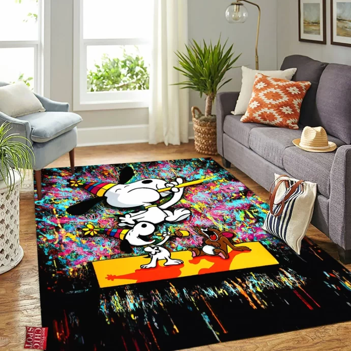 Snoopy Jerry Mouse Rectangle Rug