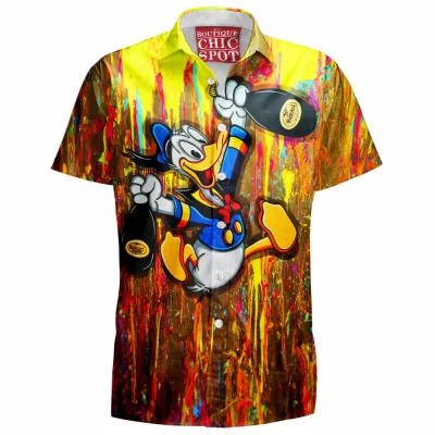 Animation Hawaiian-Shirt, Donald Duck Hawaiian-Shirt, Disney Hawaiian-Shirt