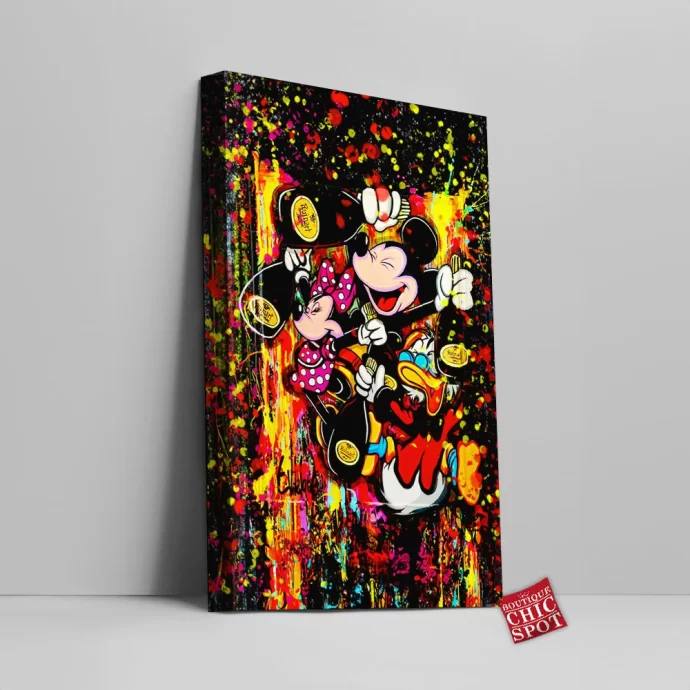 Mickey Mouse Minnie Mouse Canvas Wall Art