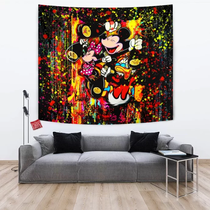 Mickey Mouse Minnie Mouse Tapestry