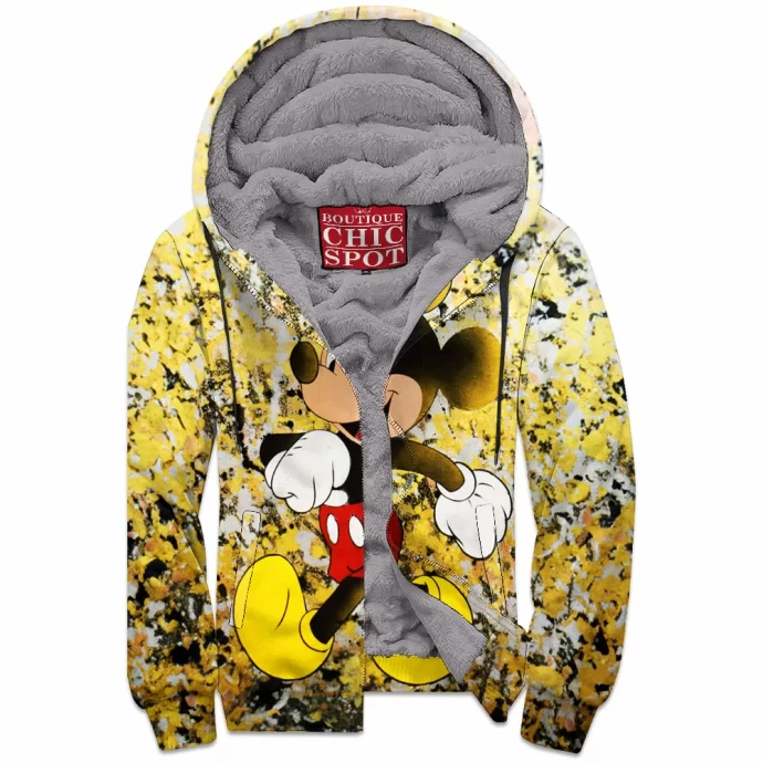 Mickey Mouse Zip Fleece Hoodie