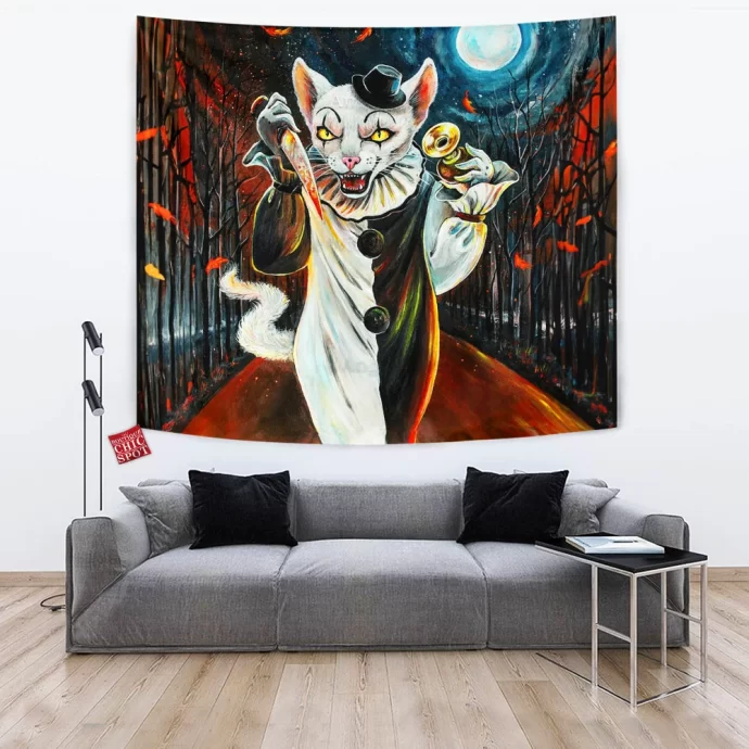 Cat Clown Tapestry