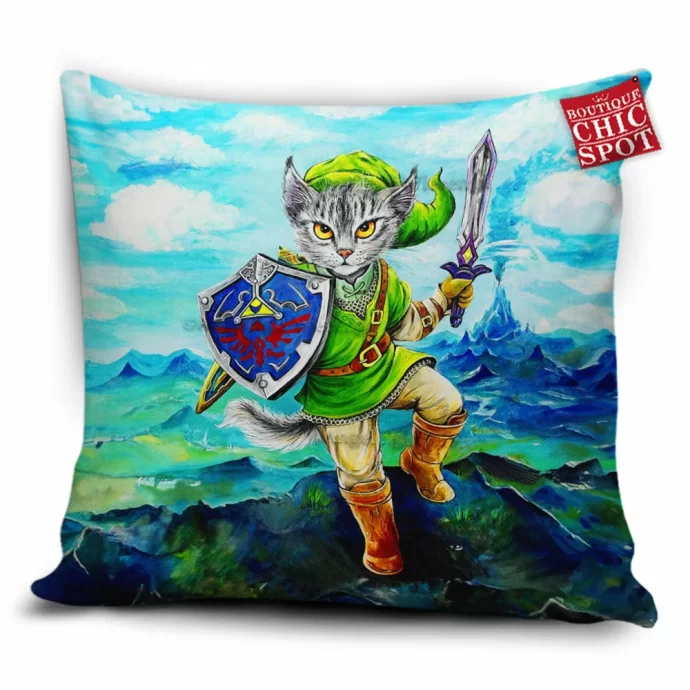 Cat Link Zelda Pillow Cover