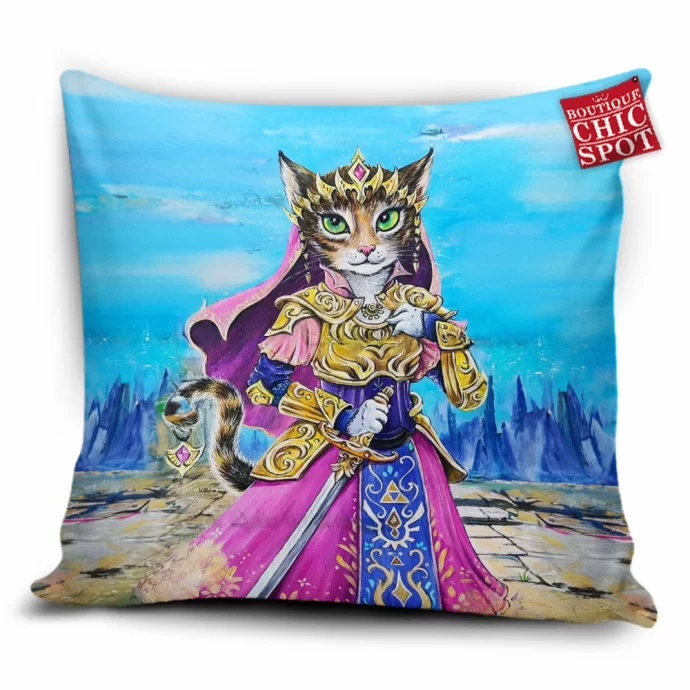 Cat x Zelda Princess Pillow Cover