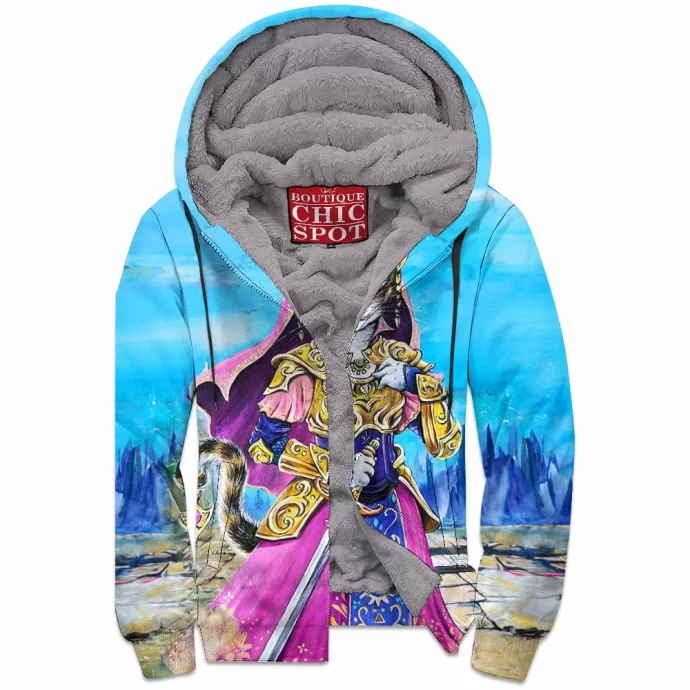 Cat x Zelda Princess Zip Fleece Hoodie