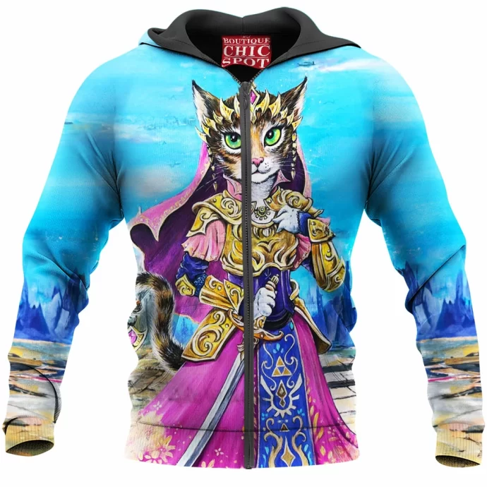 Cat x Zelda Princess Zip Hoodie