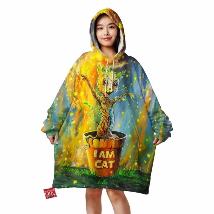 Groot x Cat Blanket Hoodie