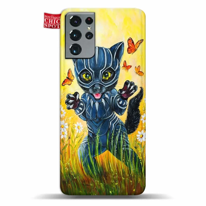 Kitty Black Panther Phone Case Samsung