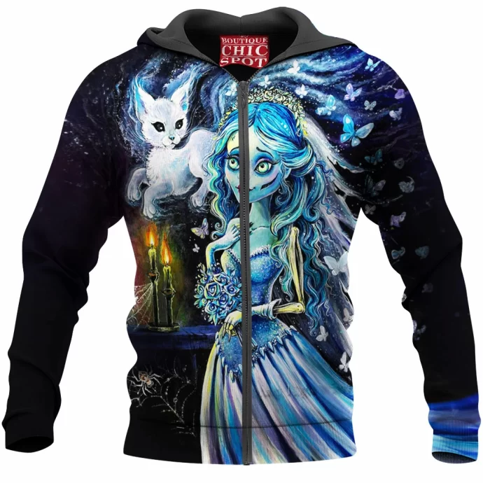 Corpse Bride Her Cat s Zip Hoodie