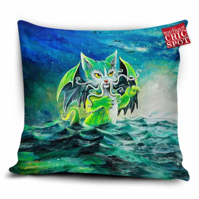 Cthulhu Cat Pillow Cover