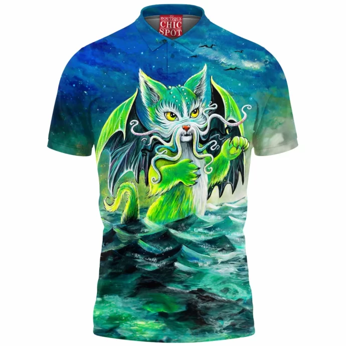 Cthulhu Cat Polo Shirt