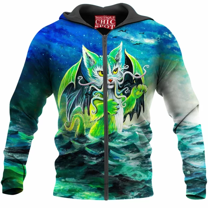 Cthulhu Cat Zip Hoodie