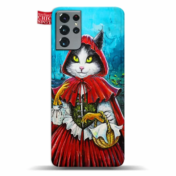 Red Riding Hood Cat Phone Case Samsung