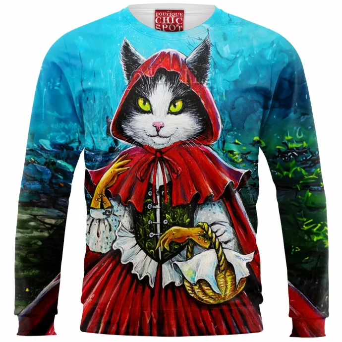 Red Riding Hood Cat Sweatshirt