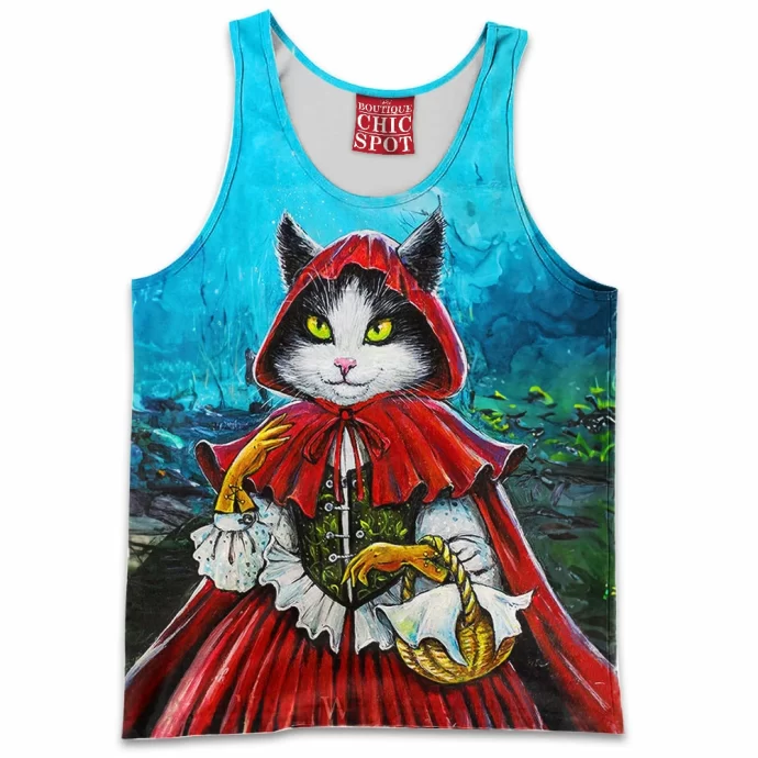 Red Riding Hood Cat Tank Top