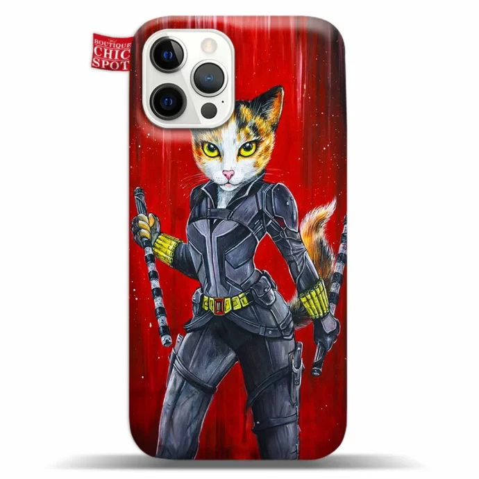 Black Widow Cat Phone Case Iphone