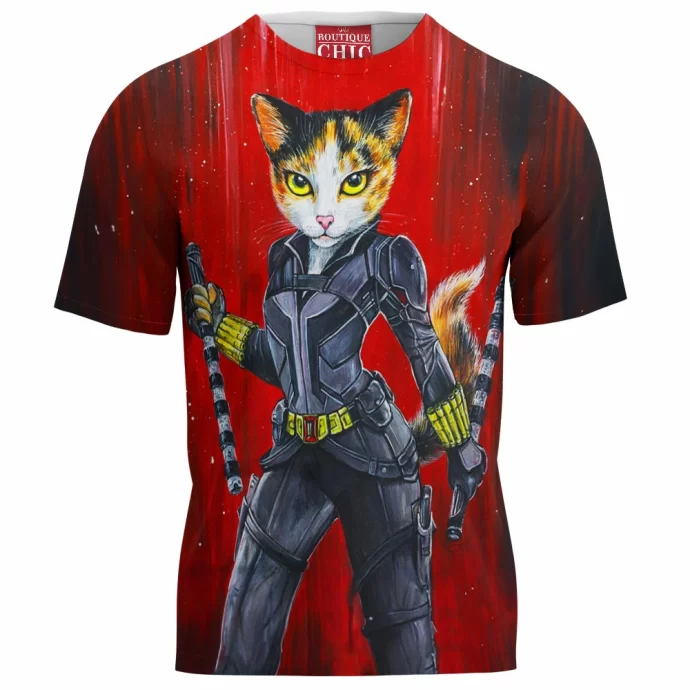 Black Widow Cat T-Shirt