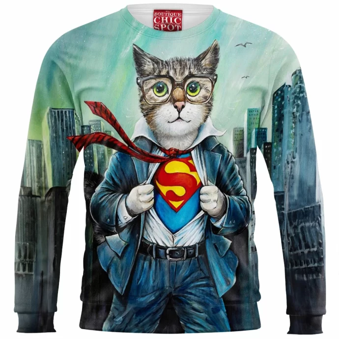 Superman Cat Sweatshirt