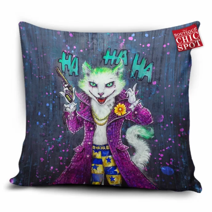 Joker Cat Pillow Cover