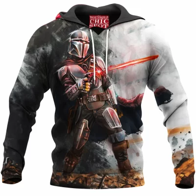 Sci-Fi Hoodie, Star Wars Hoodie, The Mandalorian Hoodie