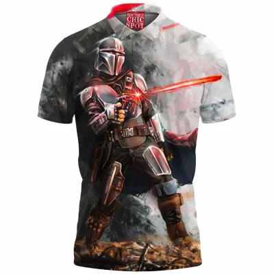 Sci-Fi Polo Shirt, Star Wars Polo Shirt, The Mandalorian Polo Shirt