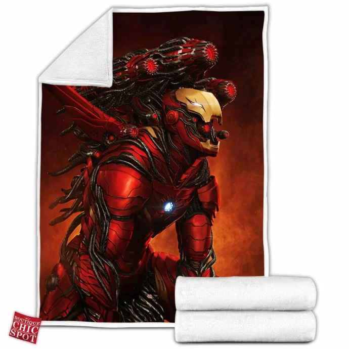 Iron Man x Venom Fleece Blanket