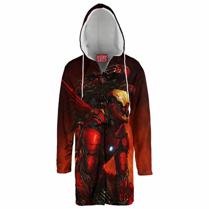 Iron Man x Venom Hooded Cloak Coat