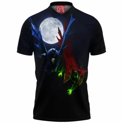 Batman Polo Shirt, Comic Polo Shirt, Spawn Polo Shirt