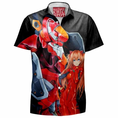 Anime Girl Hawaiian-Shirt, Anime Hawaiian-Shirt