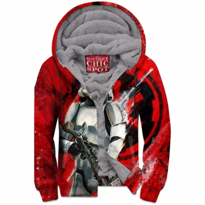 Sci-Fi Zip-Fleece-Hoodie, Star Wars Zip-Fleece-Hoodie, Stormtrooper Zip-Fleece-Hoodie