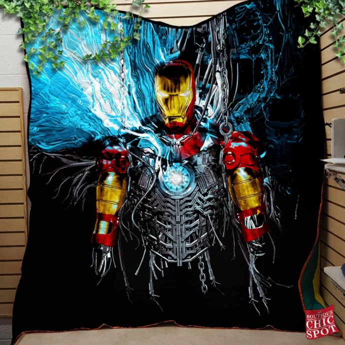 Iron Man Quilt Blanket