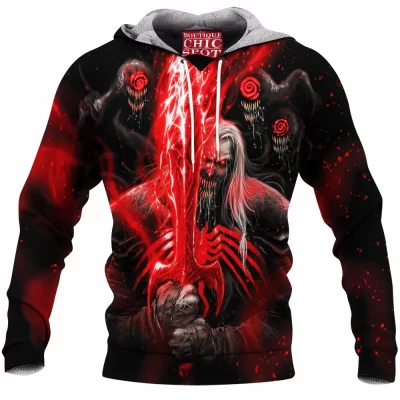 Comic Fleece-Hoodie, Knull Fleece-Hoodie, Venom Fleece-Hoodie