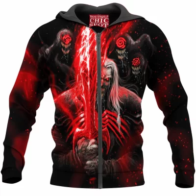 Comic Zip-Hoodie, Knull Zip-Hoodie, Venom Zip-Hoodie