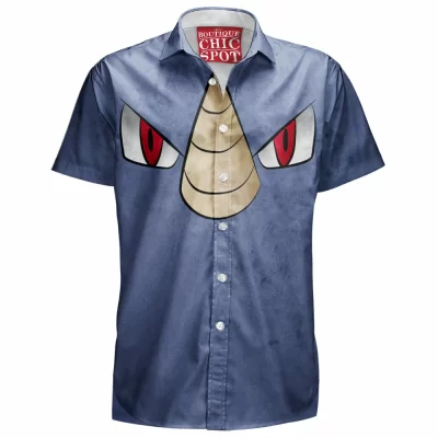 Anime Hawaiian-Shirt, Rhyhorn Hawaiian-Shirt, Pokemon Hawaiian-Shirt