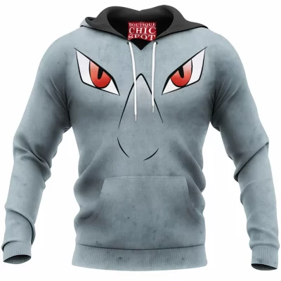 Anime Hoodie, Rhyhorn Hoodie, Pokemon Hoodie