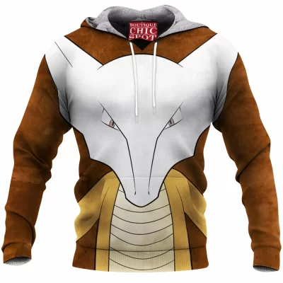 Anime Fleece-Hoodie, Marowak Fleece-Hoodie, Pokemon Fleece-Hoodie