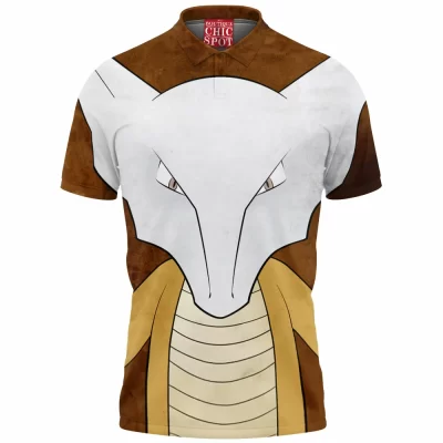 Anime Polo Shirt, Marowak Polo Shirt, Pokemon Polo Shirt