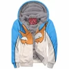 Anime Zip-Fleece-Hoodie, Kingler Zip-Fleece-Hoodie, Pokemon Zip-Fleece-Hoodie