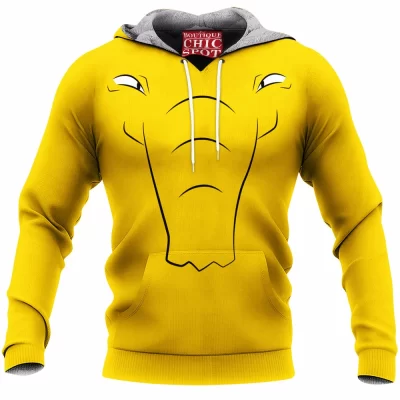 Anime Fleece-Hoodie, Drowzee Fleece-Hoodie, Pokemon Fleece-Hoodie