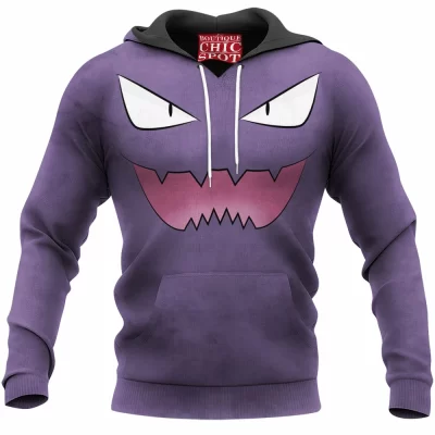 Anime Hoodie, Haunter Hoodie, Pokemon Hoodie