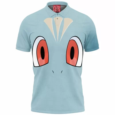 Anime Polo Shirt, Machop Polo Shirt, Pokemon Polo Shirt
