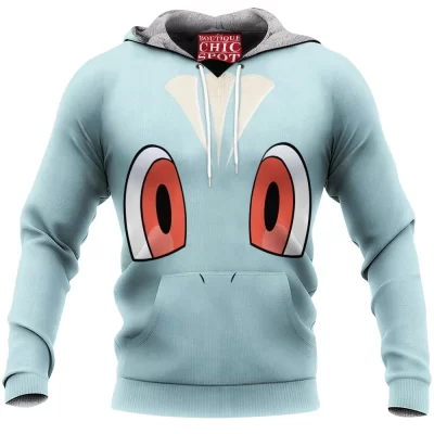 Anime Fleece-Hoodie, Machop Fleece-Hoodie, Pokemon Fleece-Hoodie