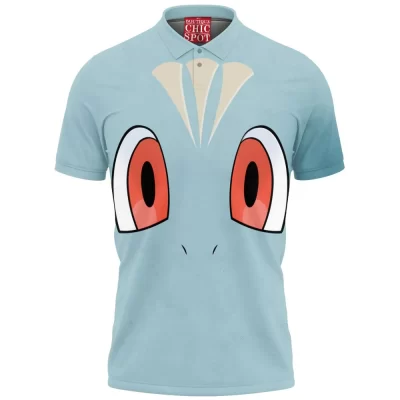 Anime Polo Shirt, Machop Polo Shirt, Pokemon Polo Shirt
