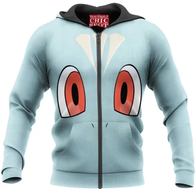 Anime Zip-Hoodie, Machop Zip-Hoodie, Pokemon Zip-Hoodie