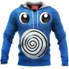 Anime Fleece-Hoodie, Pokemon Fleece-Hoodie, Poliwhirl Fleece-Hoodie